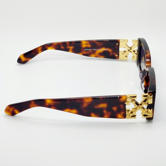 Off-White Roma rectangle tortoiseshell sunglasses - Picture 3 of 4